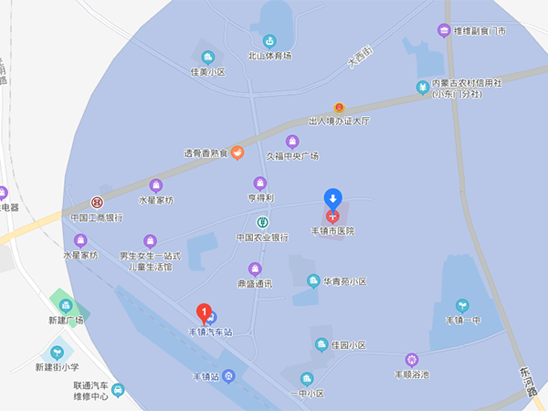 丰镇市人民医院地图